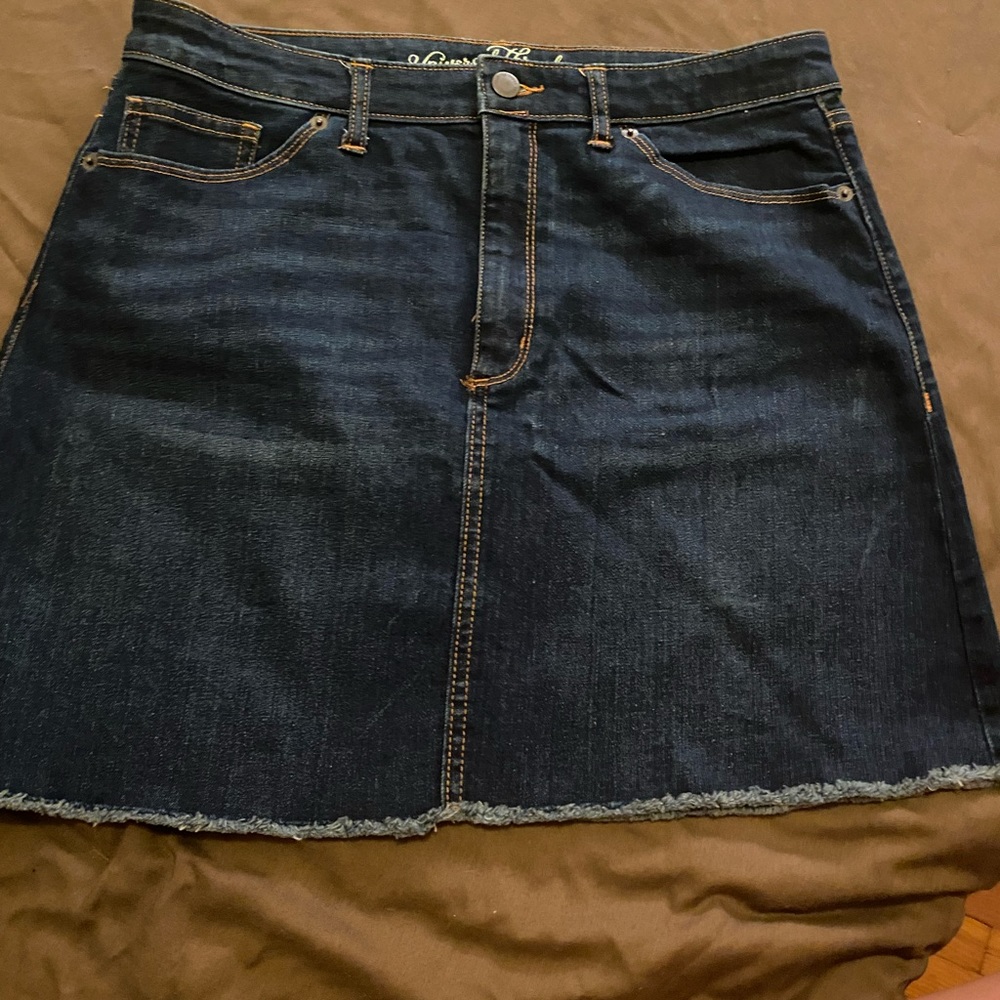 Universal Thread denim mini skirt but not super short! EUC! Only worn once.
